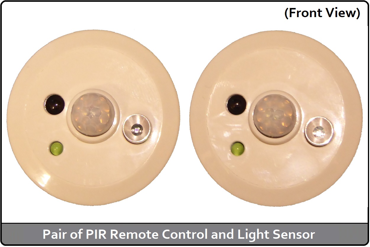 Pair of PIR Remote Control and Light Sensor